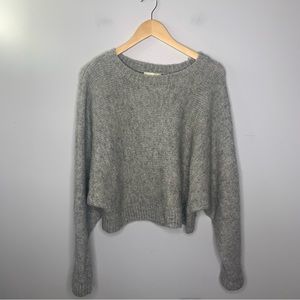 H&M Wool Blend Gray Dolman Sweater Medium